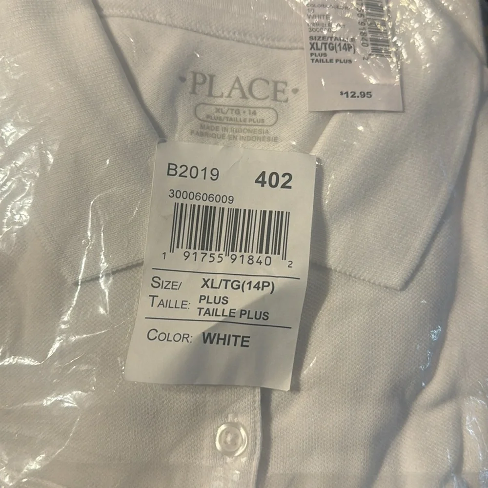 Children's Place Girls' Uniform‎ Pique Polo xl plus